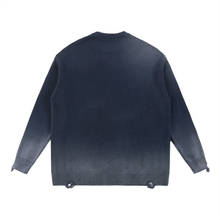 Load image into Gallery viewer, Knit Distressed Sweater (Blue)
