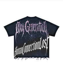 Load image into Gallery viewer, ØXYGENERATIØN x [humanconnectionlost] Pink Cross Tshirt
