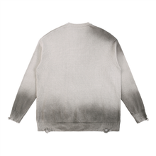 Load image into Gallery viewer, Knit Distressed Sweater (White)
