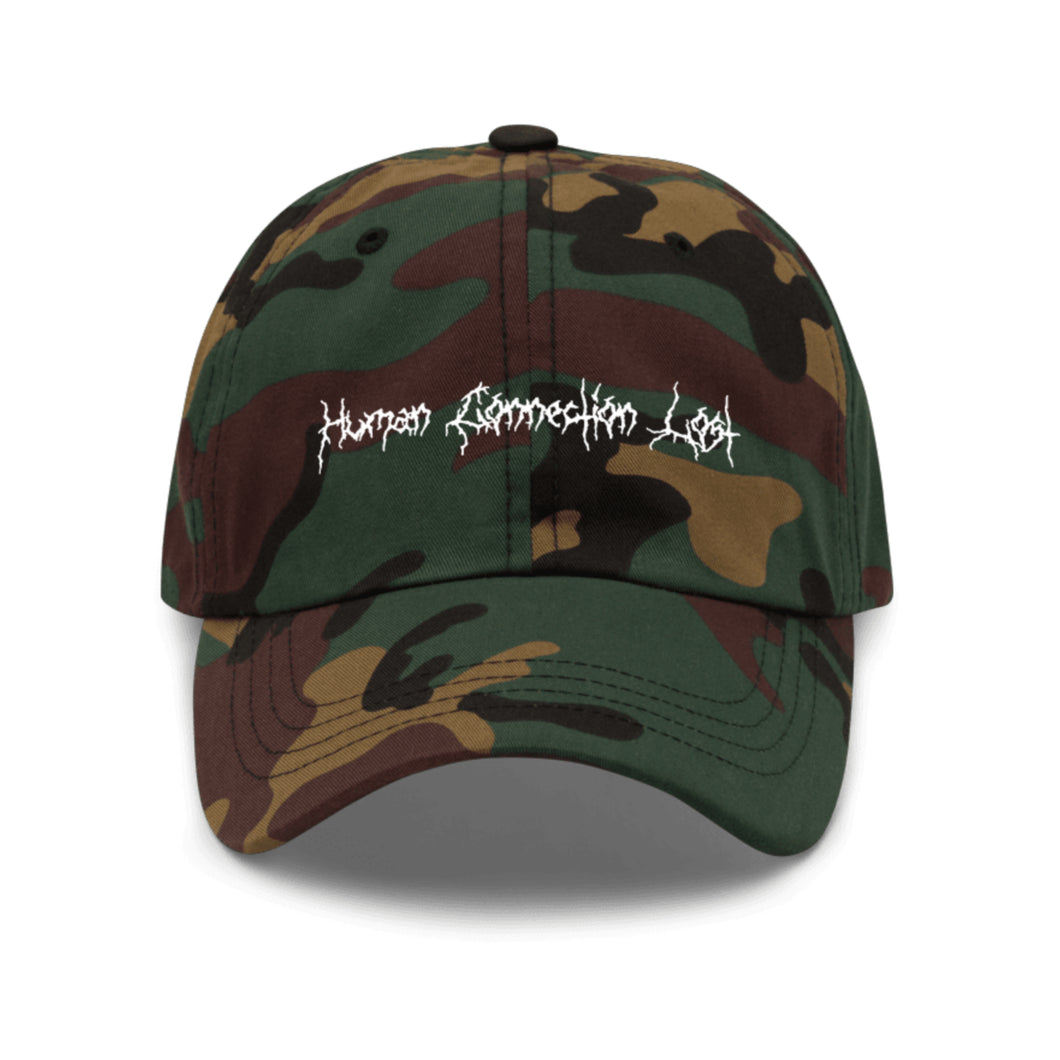 Human Connection Lost Dad Hat (wood camo)