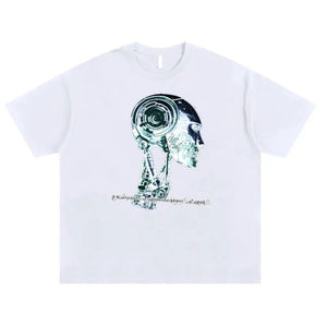 "Cyborg Simon" Tshirt (white)