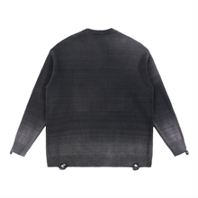 Load image into Gallery viewer, Knit Distressed Sweater (Black)
