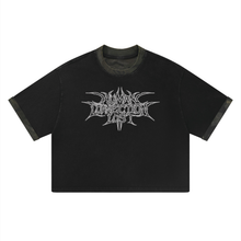 Load image into Gallery viewer, Human Connection Lost Black Forest Camouflage Logo T-Shirt
