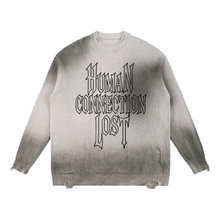 Load image into Gallery viewer, Knit Distressed Sweater (White)
