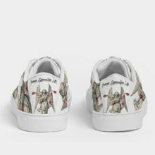 Load image into Gallery viewer, All Over Print Faux Leather Skate Shoes &quot;Braingle&quot;
