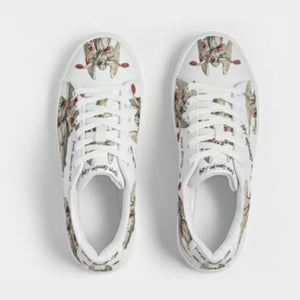 All Over Print Faux Leather Skate Shoes "Braingle"