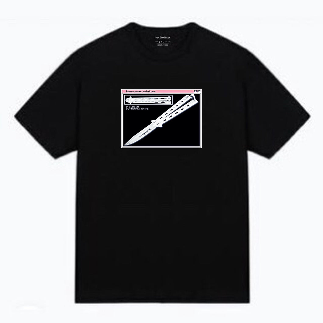 Human Connection Lost Butterfly Knife T-Shirt